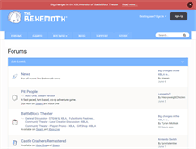 Tablet Screenshot of forums.thebehemoth.com